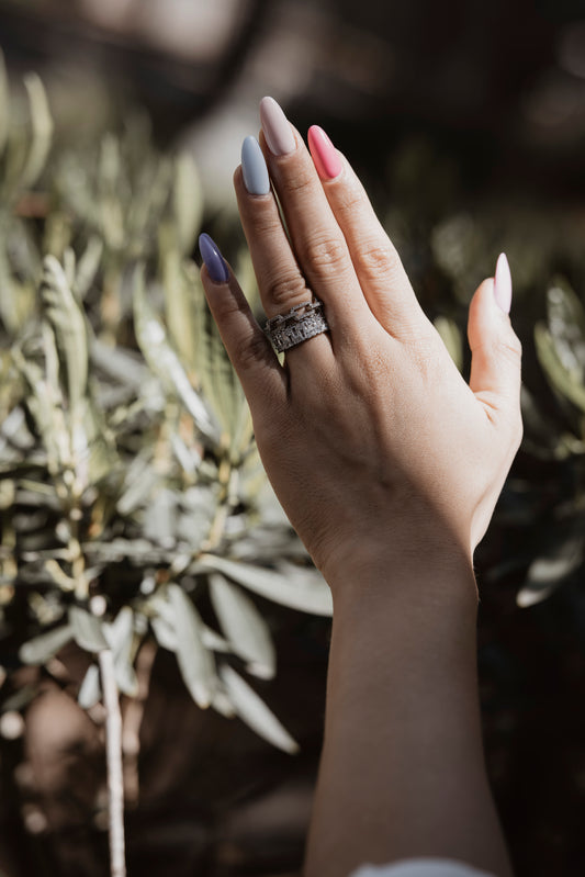 Luxurious Silver Tone  Rings