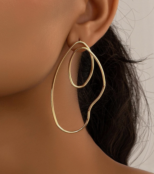 Minimalist Circle  Hoop Earrings