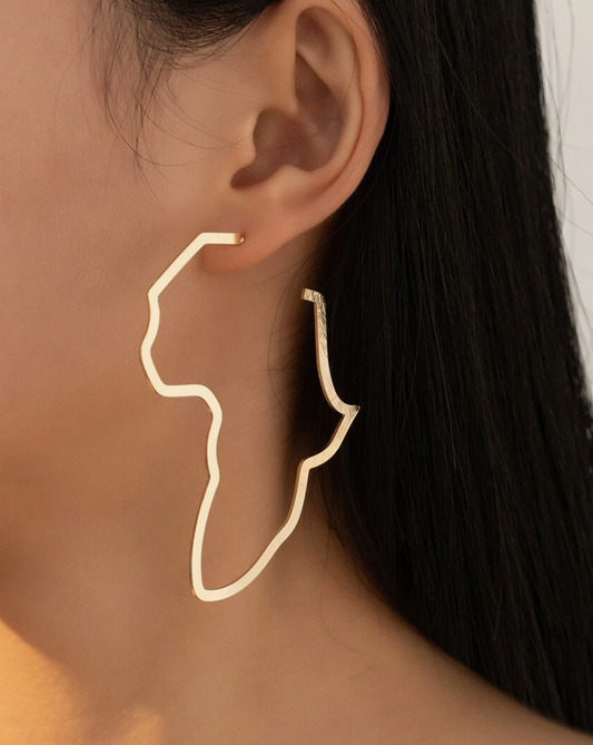 Personality Twisted Outline European Style Earrings