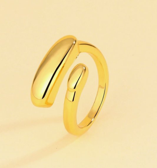 Geometric Design Open Ring